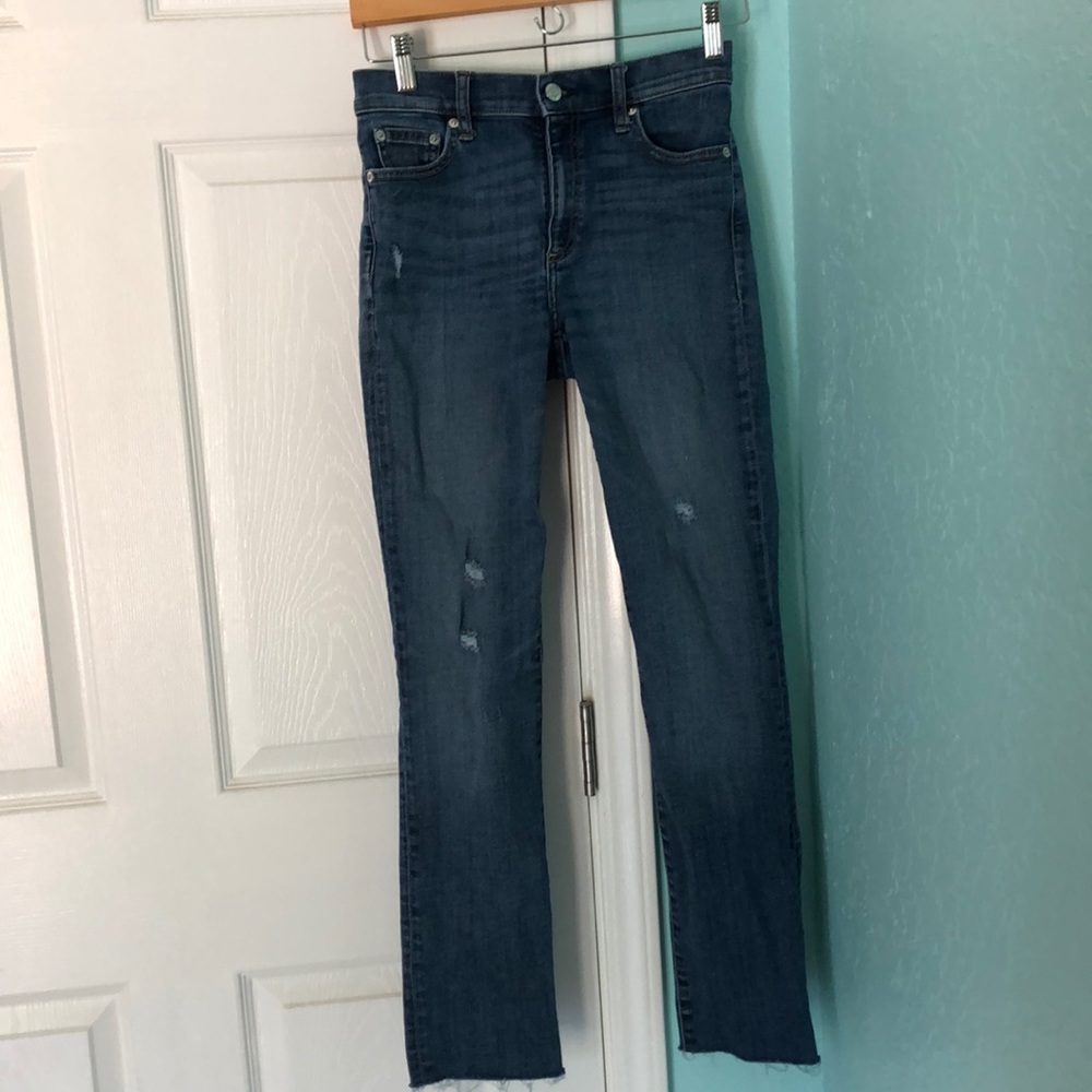 Distressed jeans